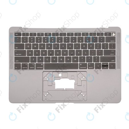 Apple MacBook Air 13" A1932 (2018 - 2019) - Horní Rám Klávesnice + Klávesnice US (Space Gray)