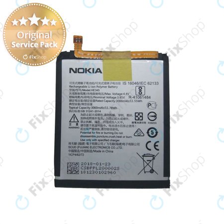 Nokia 6.1 - Baterie HE345 3000mAh - BPPL200002S Genuine Service Pack