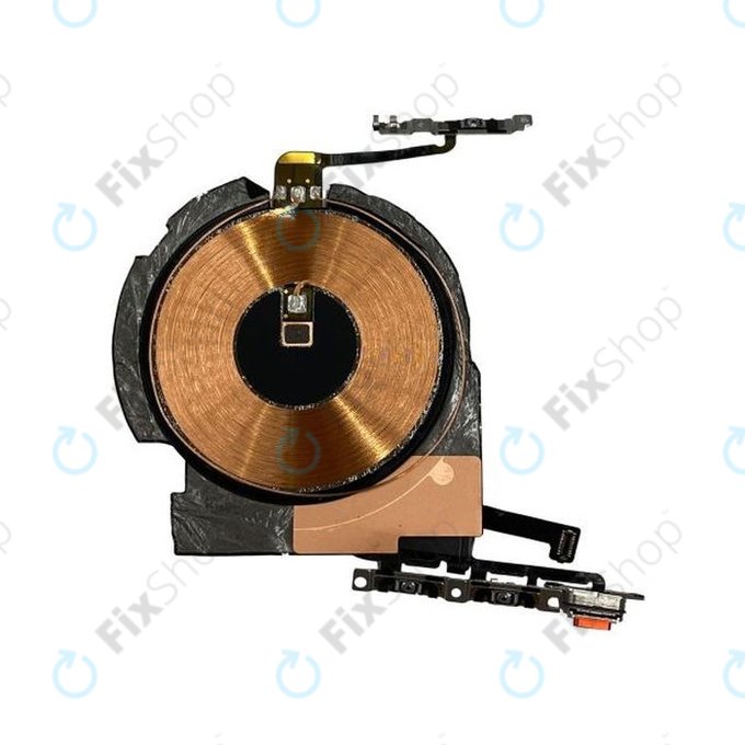 Apple iPhone 12, 12 Pro - Čip Bezdrátového Nabíjení + Flex Kabel Tlačítek Zapínání + Hlasitosti + NFC