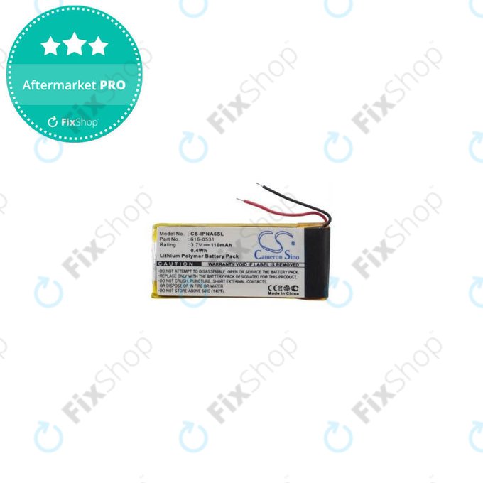 Apple iPod Nano (6th Gen) - Baterie 616-0531 110mAh HQ