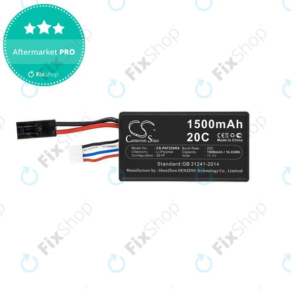 Baterie pro Parrot Ar.drone 2.0, 1500mAh, Li-Pol, 11.1V, HQ