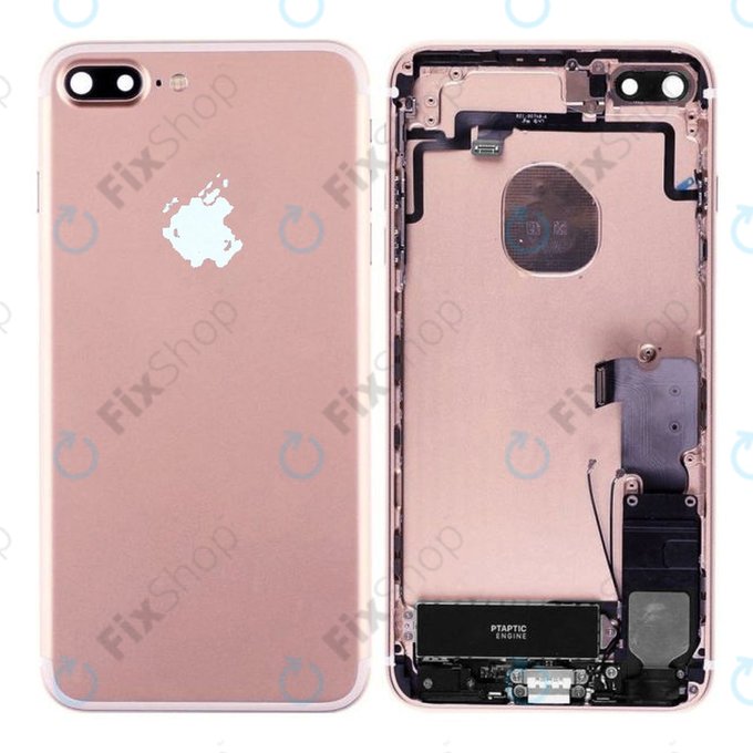 Apple iPhone 7 Plus - Zadní Housing s Malými Díly (Rose Gold)