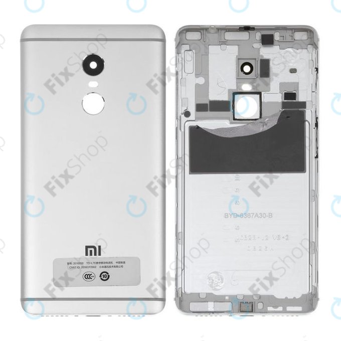 Xiaomi Redmi Note 4 - Bateriový Kryt (Silver)