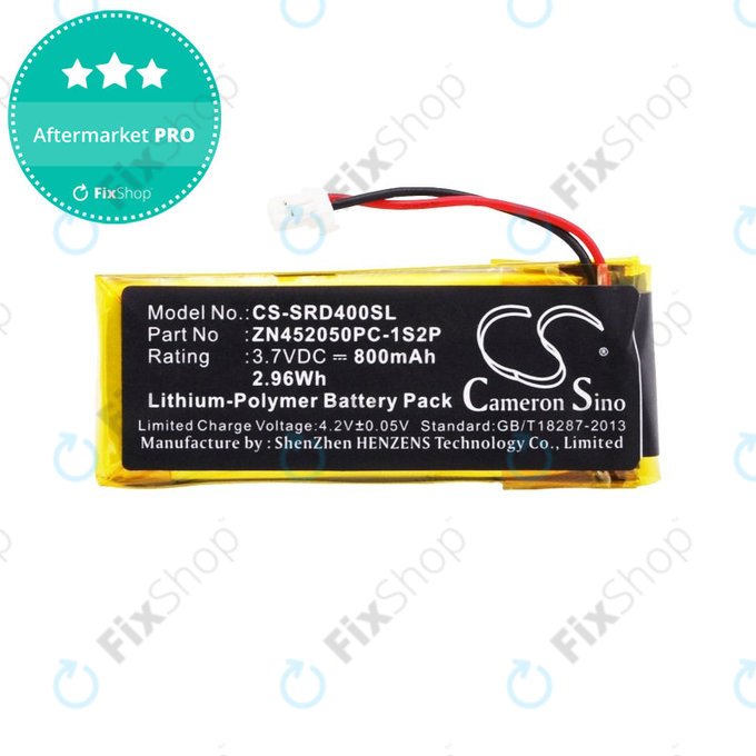 Baterie pro Cardo Scala Rider G4, 800mAh, Li-Pol, 3.7V, ZN452050PC-1S2P, HQ