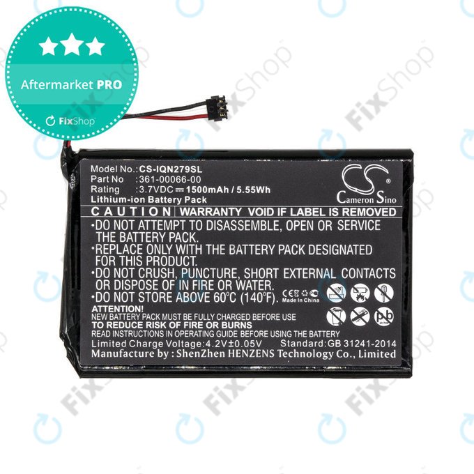Baterie pro Garmin Nüvi 2757, 1500mAh, Li-Ion, 3.7V, 361-00066-00, HQ