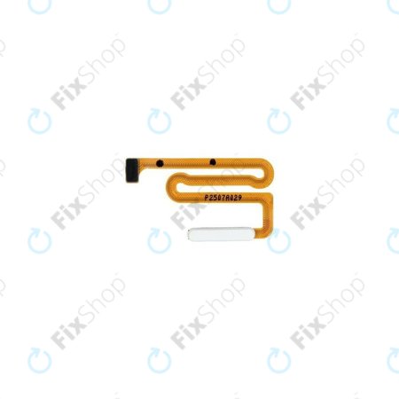 Samsung Galaxy A13 5G A136B - Senzor Otisku Prstu + Flex Kabel (White) - GH96-14893F Genuine Service Pack