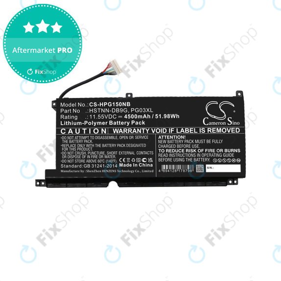 Baterie pro HP Pavilion Gaming 15,16, Spectre X360 15, 4500mAh, Li-Pol, 11.55V, 3ICP6/60/72, HQ