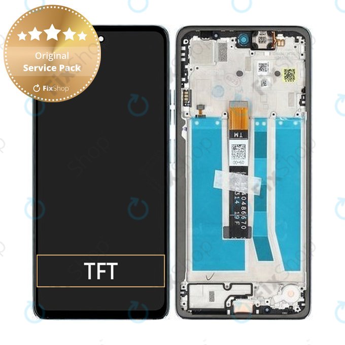 Motorola Moto G75 5G - LCD Displej + Dotykové Sklo + Rám (Succulent Green) - 5D68C29068 Genuine Service Pack