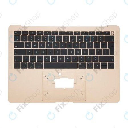 Apple MacBook Air 13" A1932 (2018 - 2019) - Horní Rám Klávesnice + Klávesnice UK (Gold)