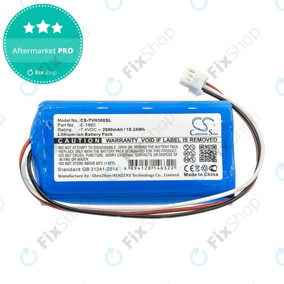 Baterie pro Televes H30FLEX, 2600mAh, Li-Ion, 7.4V, E-1982, HQ
