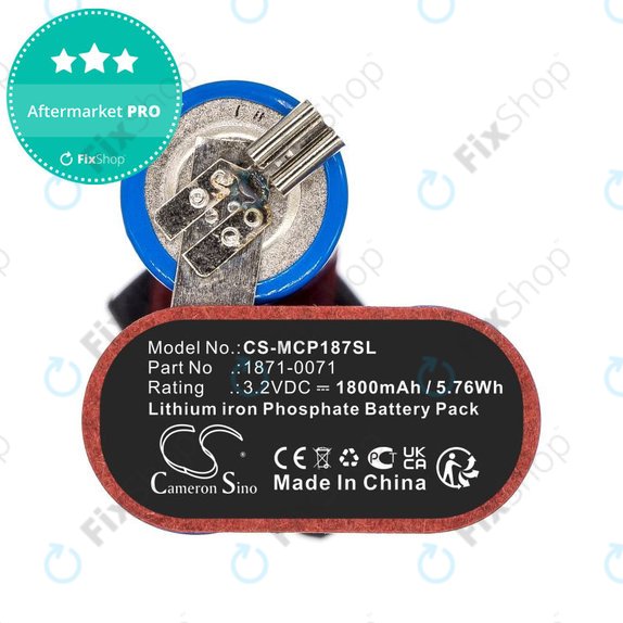 Baterie pro Ermila Bellina, Moser Chrom Style Pro 1871, 1800mAh, LiFePO4, 3.2V, 1871-0071, HQ