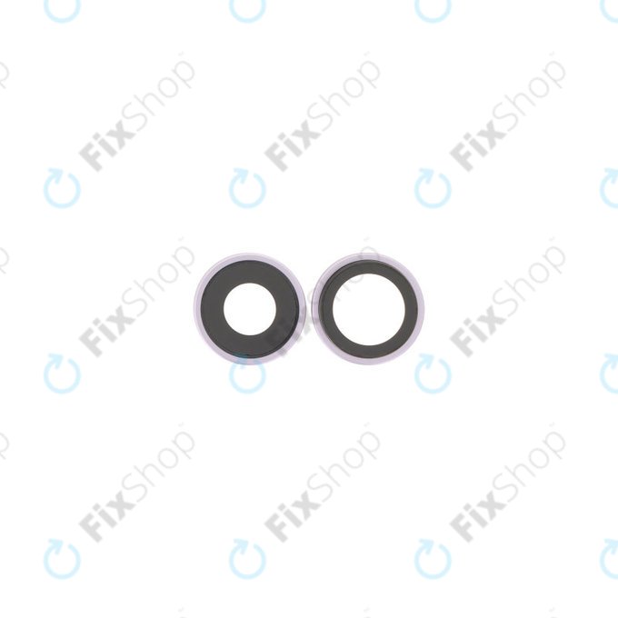 Apple iPhone 17 - Sklíčko Zadní Kamery s Rámem (Lavender) - 2ks