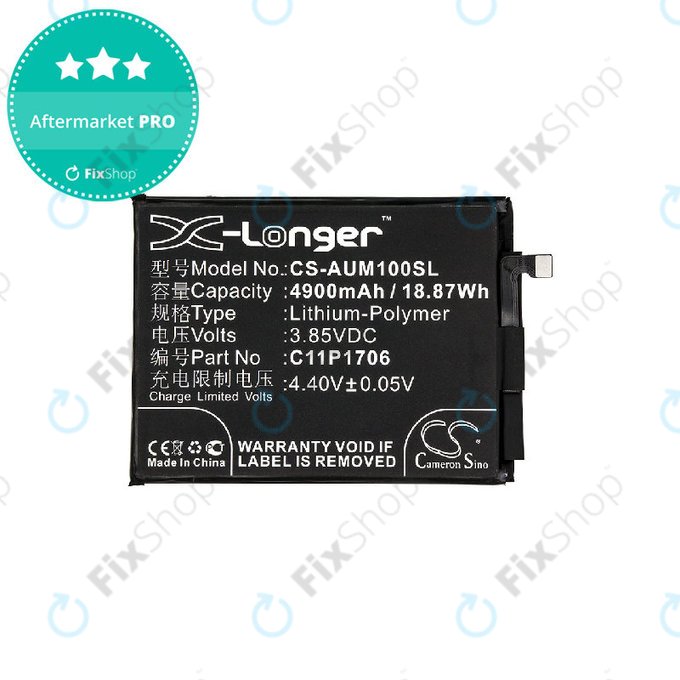 Baterie pro Asus Zenfone Max Pro M1 ZB602KL, 4900mAh, Li-Pol, 3.85V, 0B200-02870200, HQ