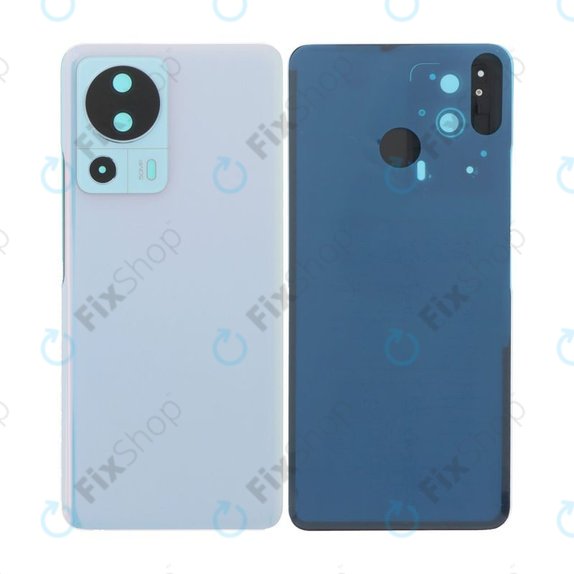 Xiaomi 13 Lite - Bateriový Kryt + Rám + Sklíčko Zadní Kamery (Blue)