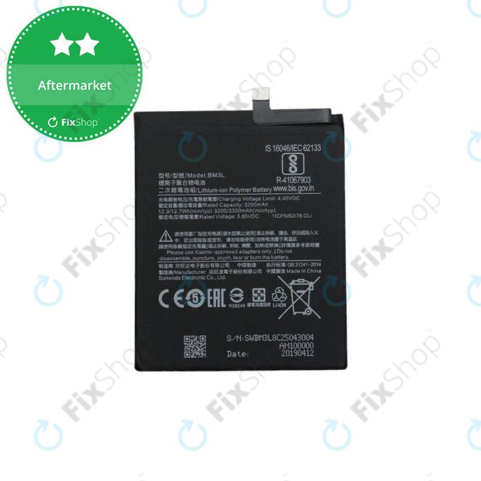 Xiaomi Mi 9 - Baterie BM3L 3300mAh