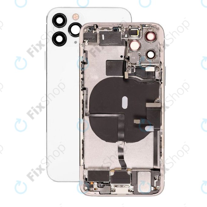 Apple iPhone 11 Pro - Zadní Housing s Malými Díly (Silver)