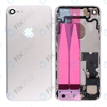 Apple iPhone 7 - Zadní Housing s Malými Díly (Silver)