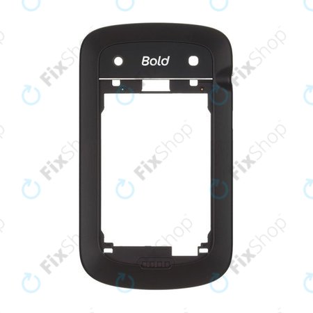 Blackberry Bold Touch 9900 - Střední Rám (Černá)