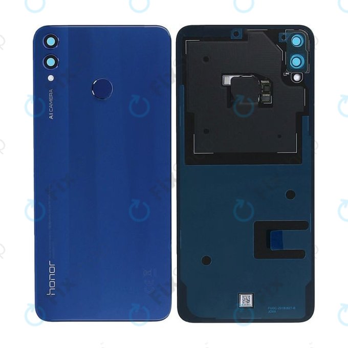 Huawei Honor 8X - Bateriový Kryt + Senzor Otisku Prstu (Blue) - 02352EAN, 02352END Genuine Service Pack