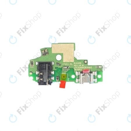 Huawei Honor 9 Lite - Nabíjecí Konektor + Mikrofon + Jack Konektor PCB Deska - 02351SYN, 03024QAS Genuine Service Pack