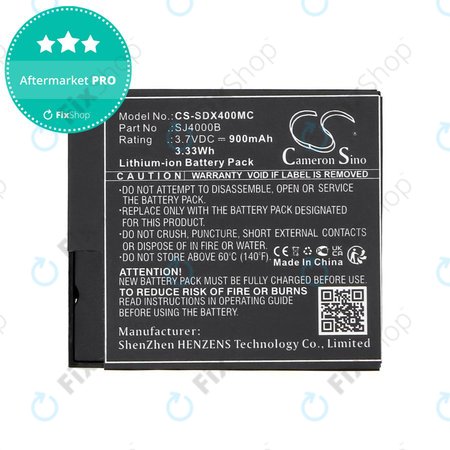 Baterie pro SJCAM SJ4000, SJ5000, 900mAh, Li-Ion, 3.7V, SJ4000B, HQ