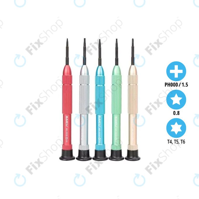 Baku BK-5530 - Sada Šroubováků na Servis Notebooků (5ks)