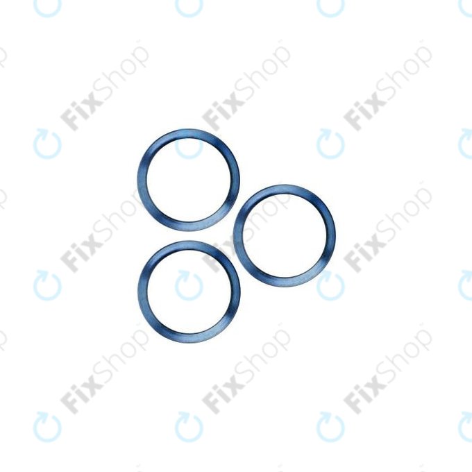 Apple iPhone 12 Pro - Rám Sklíčka Zadní Kamery (Blue) - 3ks