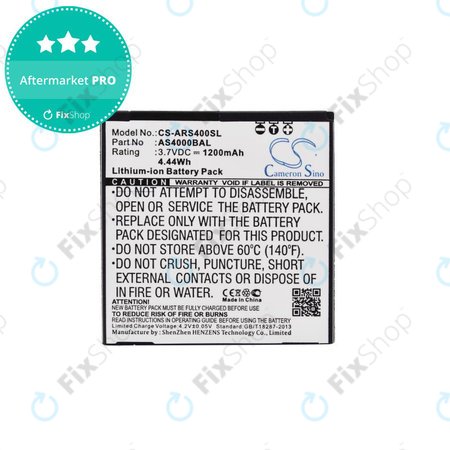 Baterie pro Aligator S4000 Duo, 1200mAh, Li-Ion, 3.7V, AS4000BAL, HQ