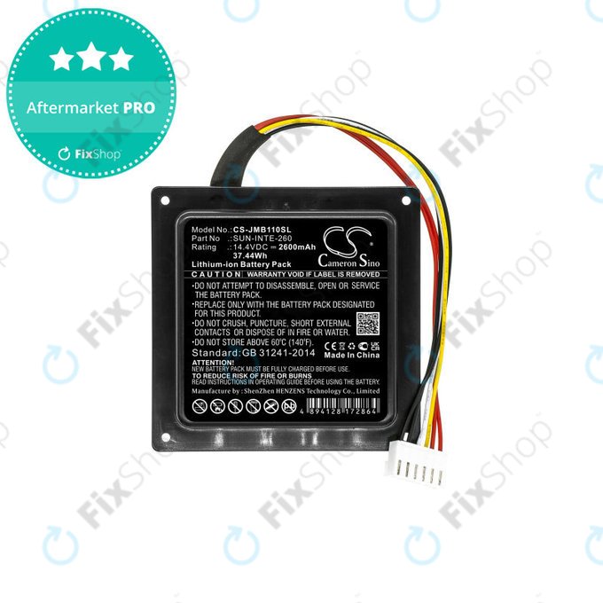 Baterie pro JBL Party Box 100, 2600mAh, Li-Ion, 14.4V, SUN-INTE-260, HQ