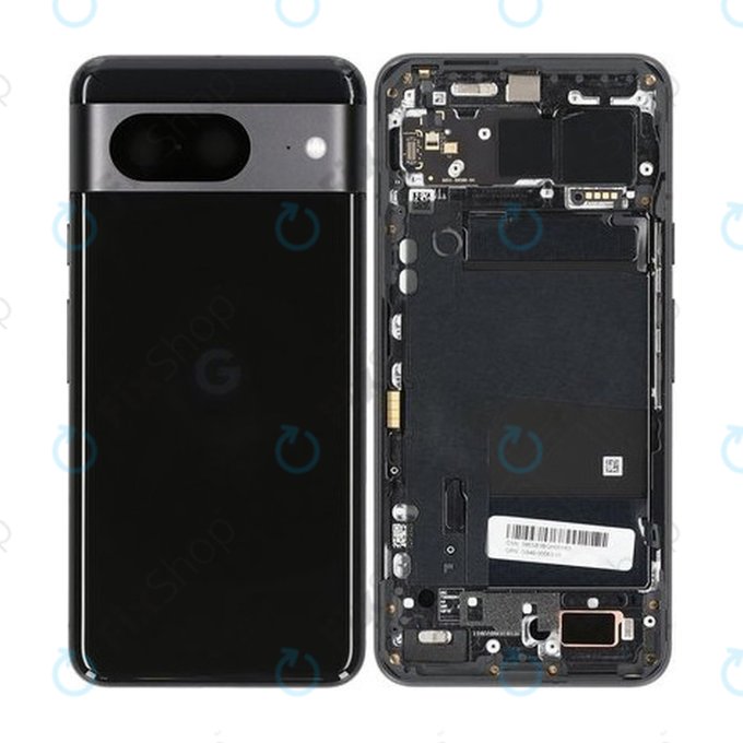 Google Pixel 8 GKWS6 G9BQD - Bateriový Kryt (Obsidian) - G949-00563-01 Genuine Service Pack