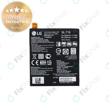 LG G Flex 2 H955 - Baterie BL-T16 3000mAh - EAC62718201 Genuine Service Pack