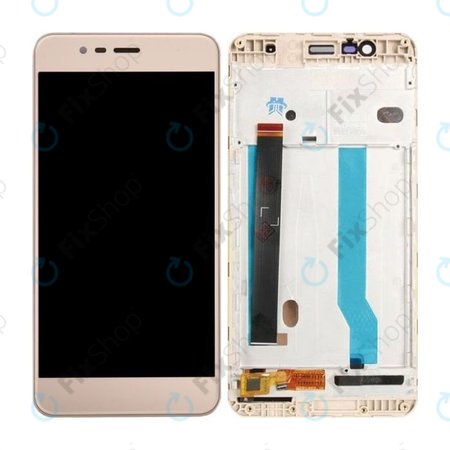 Asus Zenfone 3 Max ZC520TL - LCD Displej + Dotykové sklo + Rám (Zlatá) - 90AX0085-R20010