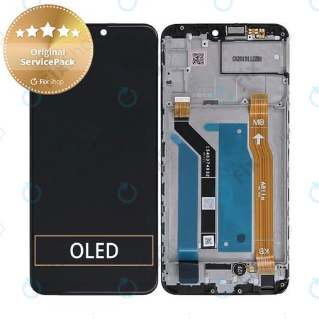 Asus ZenFone Max Pro M2 ZB631KL - LCD Displej + Dotykové Sklo + Rám (Black) - 90AX01B0-R20010 Genuine Service Pack