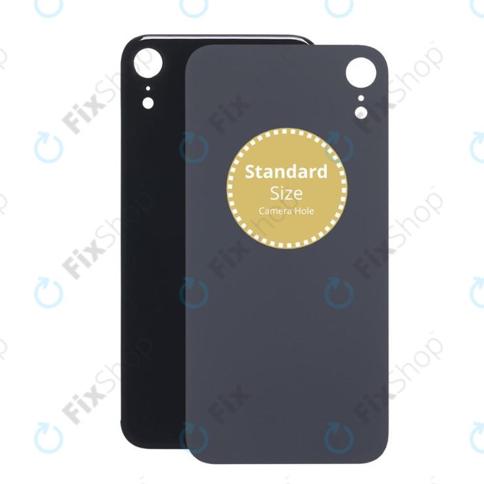 Apple iPhone XR - Sklo Zadního Housingu (Black)