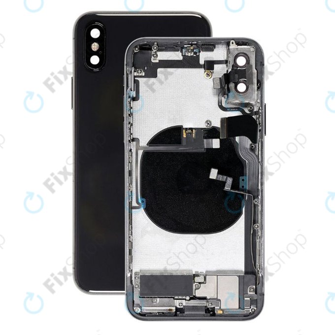 Apple iPhone XS - Zadní Housing s Malými Díly (Space Gray)