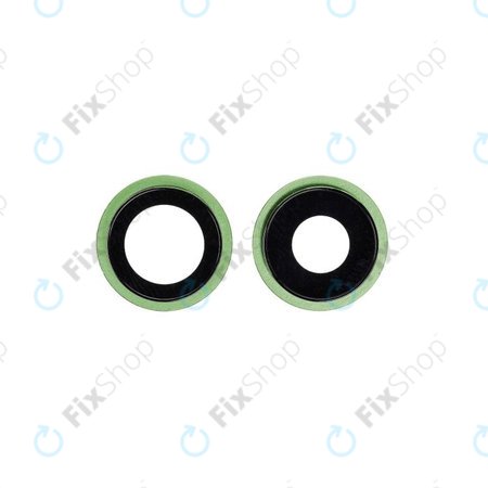 Apple iPhone 12, 12 Mini - Sklíčko Zadní Kamery s Rámem (Green) - 2ks