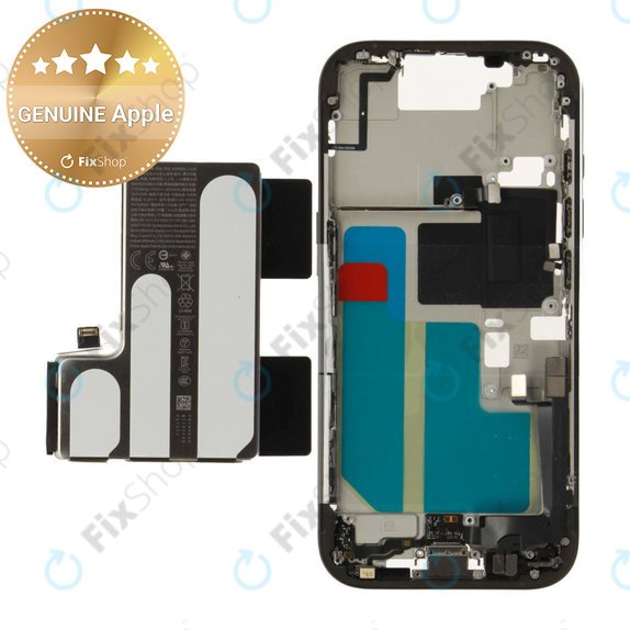 Střední Rám s Baterií pro iPhone 16 Pro | Black Titanium | ZD076-00689 | Genuine Apple