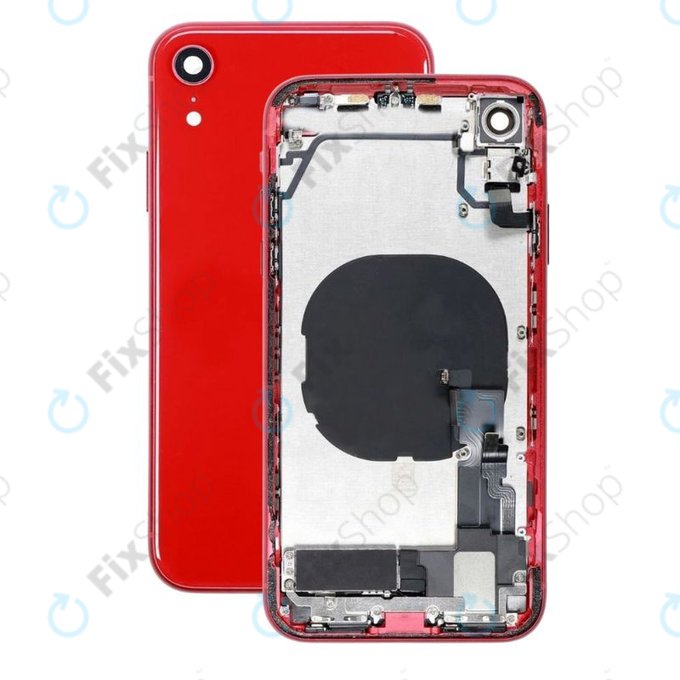 Apple iPhone XR - Zadní Housing s Malými Díly (Red)