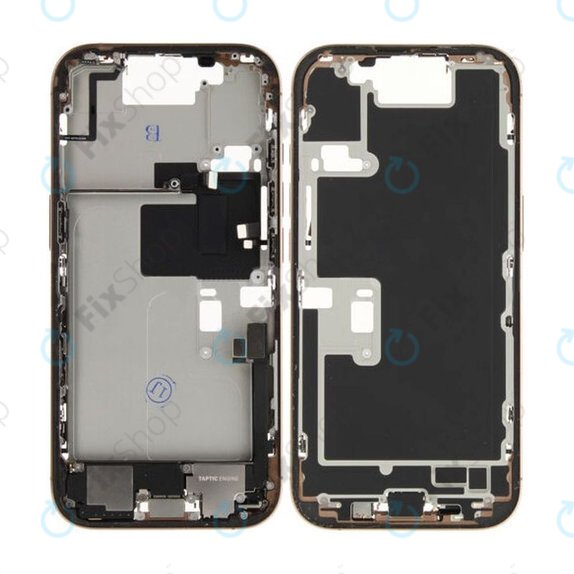 Apple iPhone 16 Pro - Střední rám + Tlačítka zapínání + Hlasitosti (Desert Titanium)