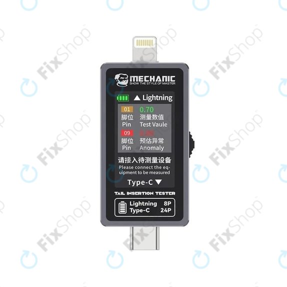 Mechanic T-824 - Tester nabíjecího portu