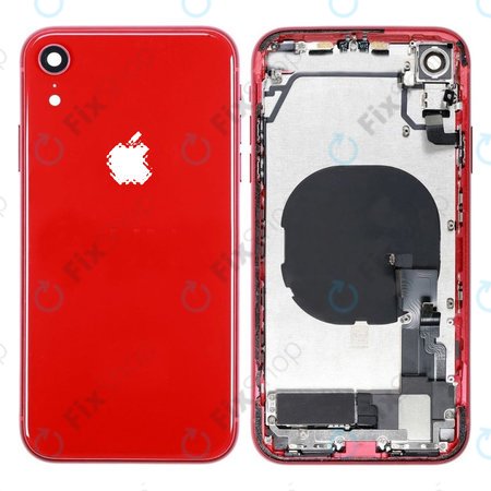 Apple iPhone XR - Zadní Housing s Malými Díly (Red)
