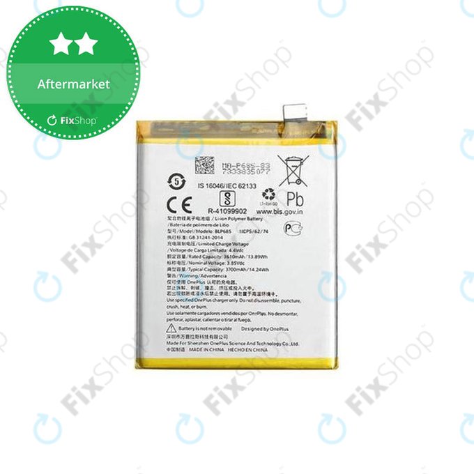 OnePlus 6T, OnePlus 7 - Baterie BLP685 3700mAh